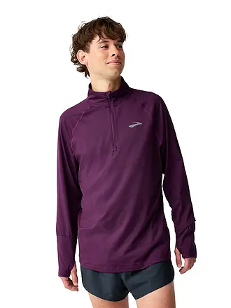 BROOKS | Camiseta de running con cremallera Dash 3.0 para hombre | dunkelrot